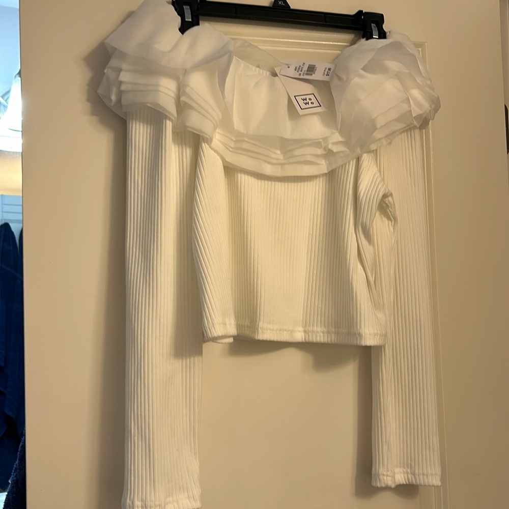 White off the shoulder blouse